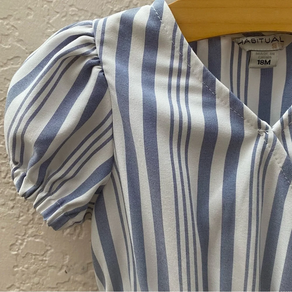 Habitual Blue and White  Dress - size 18m
